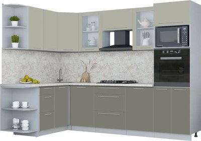 

Кухонный гарнитур, Мила Пластик 1.68x2.8 LV