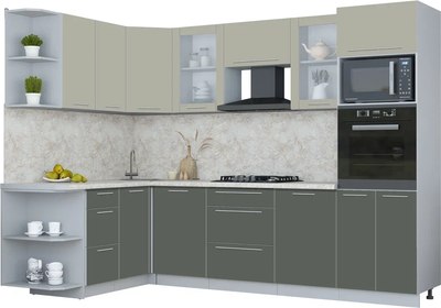 

Кухонный гарнитур, Мила Пластик 1.68x2.8 LV