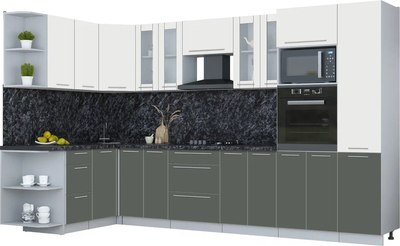 

Кухонный гарнитур, Мила Пластик 1.68x3.4 LV