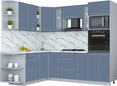 

Кухонный гарнитур, Мила Пластик 1.88x2.4 LV
