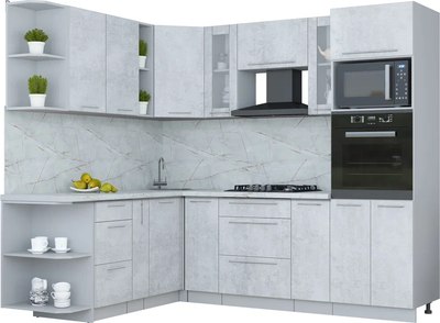 

Кухонный гарнитур, Мила Пластик 1.88x2.4 LV