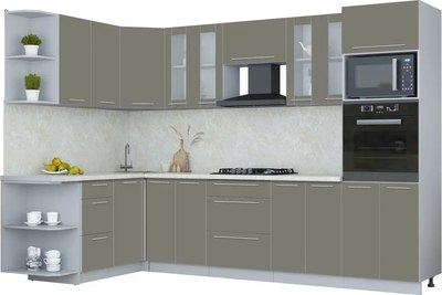 

Кухонный гарнитур, Мила Пластик 1.68x3.0 LV