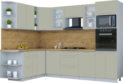 

Кухонный гарнитур, Мила Пластик 1.88x2.8 LV