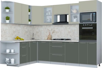 

Кухонный гарнитур, Мила Пластик 1.88x2.8 LV
