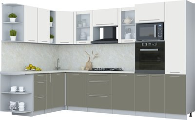 

Кухонный гарнитур, Мила Пластик 1.88x3.2 LV