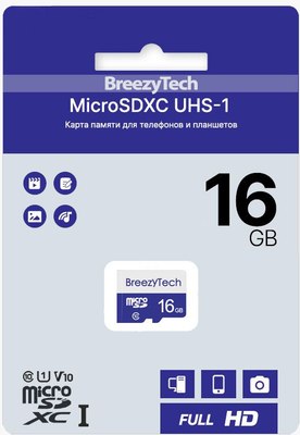 

Карта памяти, MicroSD 16GB Class 10