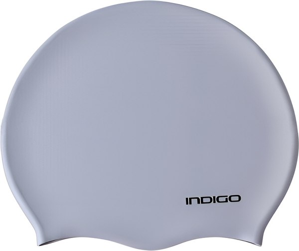 Шапочка для плавания Indigo Sport IN386 (р.52-62, серый)