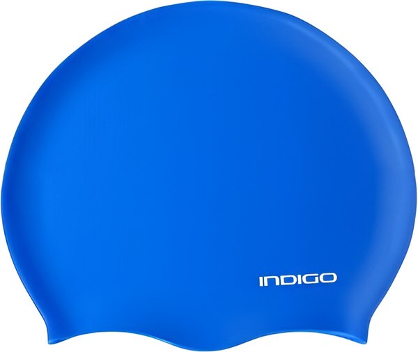 Шапочка для плавания Indigo Sport IN386 (р.52-62, синий)