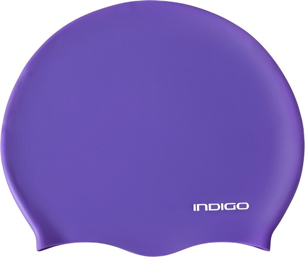 Шапочка для плавания Indigo Sport IN386 (р.52-62, фиолетовый)