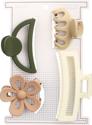 Набор заколок для волос Miniso 5018 (4шт) - 