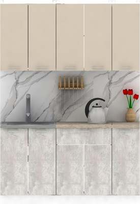 Кухонный гарнитур Eligard Lion 1.5 (персидский жемчуг/ледяное дерево/малага) - 