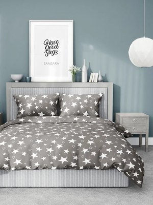 

Комплект постельного белья, Stars Grey 2сп Евро