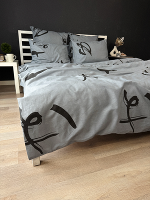 

Комплект постельного белья, Иероглифы 2сп Евро