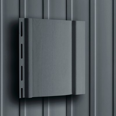 Сайдинг Grand Line Вертикальный S6.3 (графит) - 