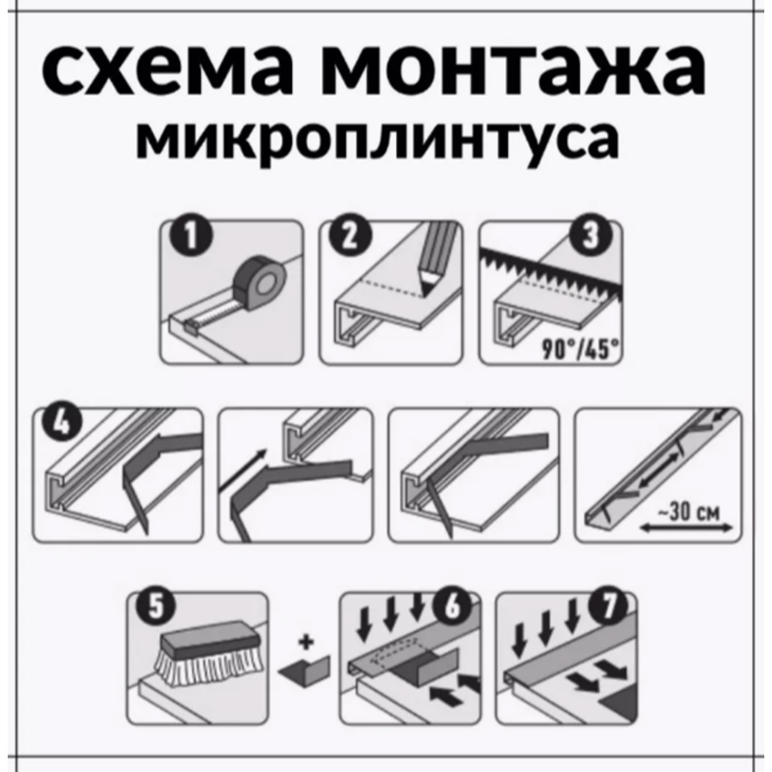 Крепление плинтуса Profiling 7шт — фото 2
