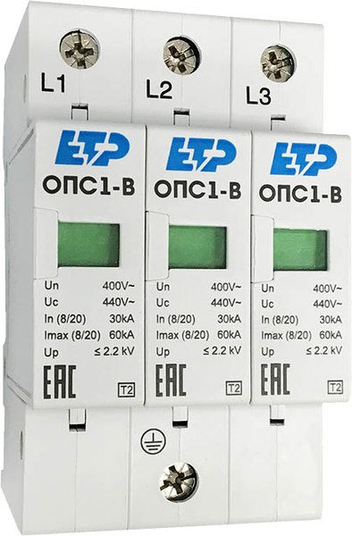 Ограничитель перенапряжения ETP ОПС1-B 3P / 16702