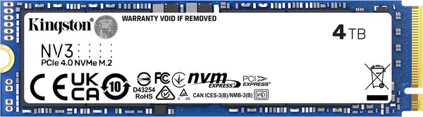 SSD диск Kingston NV3 4TB (SNV3/4000G)