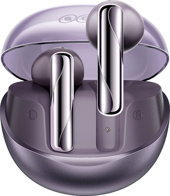Беспроводные наушники QCY AilyBuds / BH24QT32A (прозрачный/фиолетовый) - 