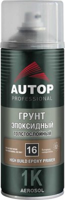 Грунтовка автомобильная AUTOP №16 Эпоксидный толстослойная ATP-A07233 (520мл, серый) - 