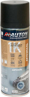 Эмаль автомобильная AUTON Акриловая ATN-A46191 (520мл, черный матовый) -