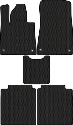 Комплект ковриков для авто Alicosta 1862_1 для Voyah Passion I седан 2023-н.в. (EVA соты, черный) - 