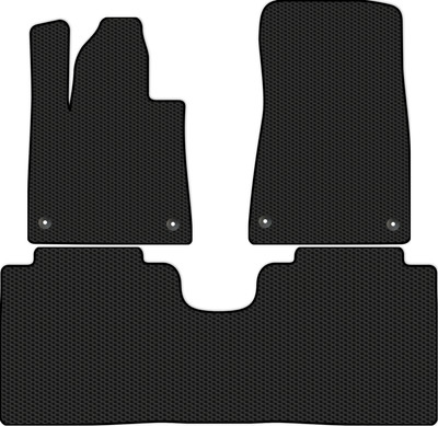 Комплект ковриков для авто Alicosta 2513_1 для Voyah Passion I седан + задний ряд 2023-н.в. (EVA соты, черный) - 