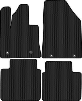 Комплект ковриков для авто Alicosta 1940_1 для Zeekr X I SUV 4 места 2023-н.в. (EVA соты, черный) - 