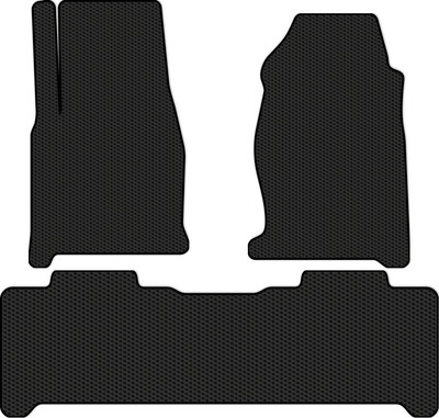Комплект ковриков для авто Alicosta 2518_1 для УАЗ Патриот I SUV/УАЗ-3163 2014-н.в. (EVA соты, черный) - 