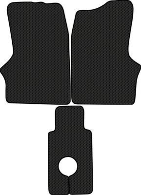 Комплект ковриков для авто Alicosta 2525_1 для ГАЗ ГАЗель 1995-н.в. (EVA соты, черный) - 