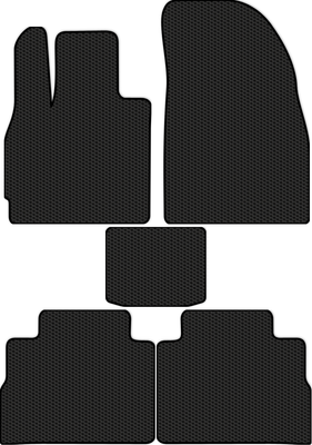 Комплект ковриков для авто Alicosta 2548_1 для Jaecoo J8 I SUV 2024-н.в. (EVA соты, черный) - 