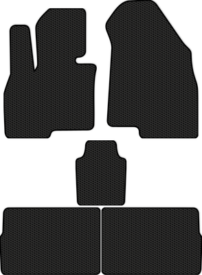 Комплект ковриков для авто Alicosta 2551_1 для Jaguar XJ VIII седан Long LWB/X350 2003-2009 (EVA соты, черный) - 