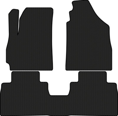 Комплект ковриков для авто Alicosta 1843_1 для Jetour Dashing I SUV 2022-н.в. (EVA соты, черный) - 