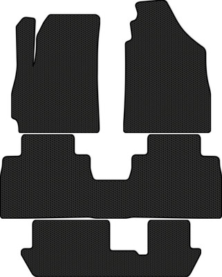 Комплект ковриков для авто Alicosta 2559_1 для Jetour X70 I SUV +3 ряд 2019-н.в. (EVA соты, черный) - 
