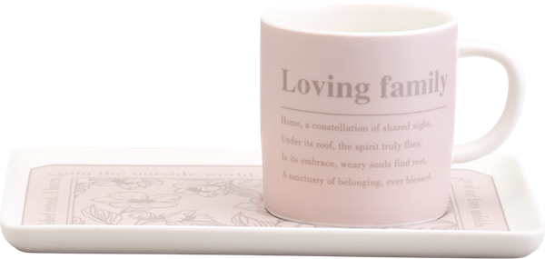 Кружка с блюдцем Lefard Loving Family 756-483