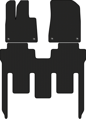 Комплект ковриков для авто Alicosta 2508_1 для Voyah Dreamer I минивэн 2021-н.в. (EVA соты, черный) - 