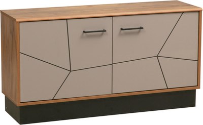 Тумба Олмеко Гамма 54.05 ТВ (таксония/черный /ПВХ грей) - 