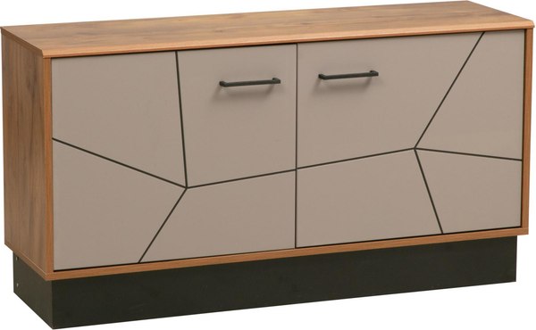 Тумба Олмеко Гамма 54.05 ТВ (таксония/черный /ПВХ грей)