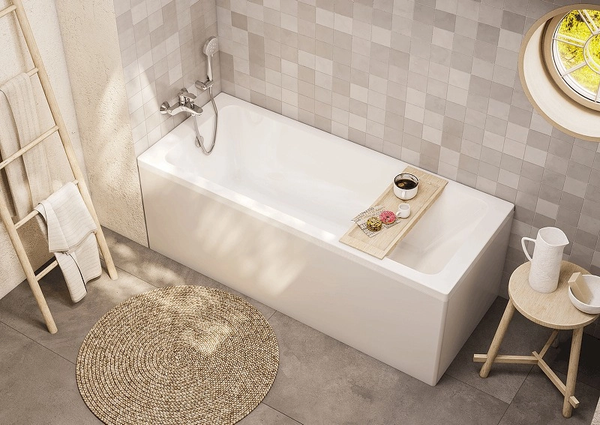 Купить Ванна акриловая Roca Leon 150x70 / 248659000 + 248661000 в Бобруйске
