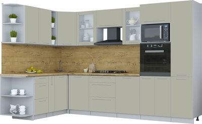 

Кухонный гарнитур, Мила Пластик 1.88x3.2 LV