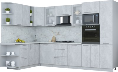 

Кухонный гарнитур, Мила Пластик 1.88x3.2 LV