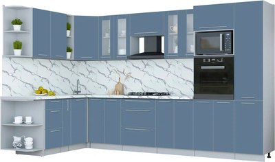 

Кухонный гарнитур, Мила Пластик 1.88x3.4 LV