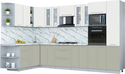 

Кухонный гарнитур, Мила Пластик 1.88x3.4 LV