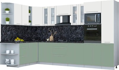 

Кухонный гарнитур, Мила Пластик 1.88x3.4 LV