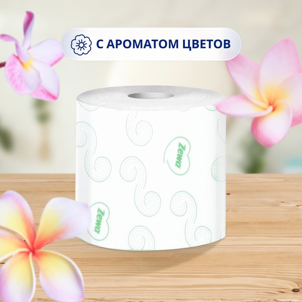 Туалетная бумага Zewa Natural Comfort Aroma 3-х слойная (12рул)