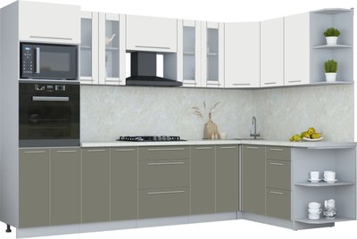 

Кухонный гарнитур, Мила Пластик 1.68x3.0 PR
