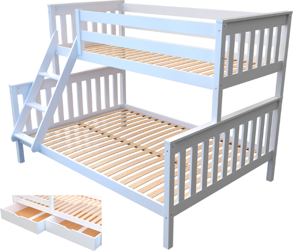 Купить Двухъярусная кровать Elis Мишель 200x90 и 200x140 с ящиками  