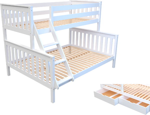 Купить Двухъярусная кровать Elis Мишель 200x90 и 200x140 с ящиками  