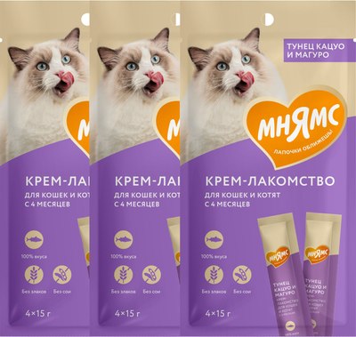 

Лакомство для кошек, Крем с тунцом Кацуо и Магуро