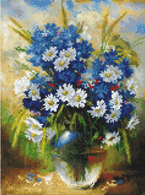 

Набор алмазной вышивки БЕЛОСНЕЖКА, Ромашки и васильки / 382-ST-S