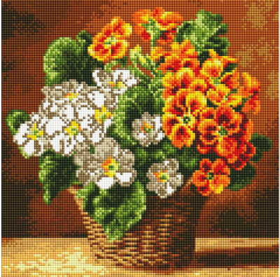 

Набор алмазной вышивки БЕЛОСНЕЖКА, Комнатная примула / 396-ST-S